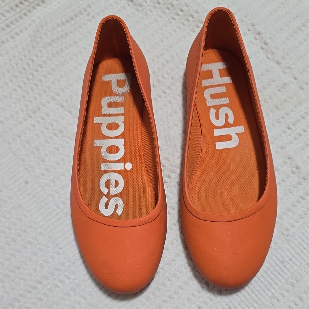 Hush Puppies Women's Bright Orange Loafers